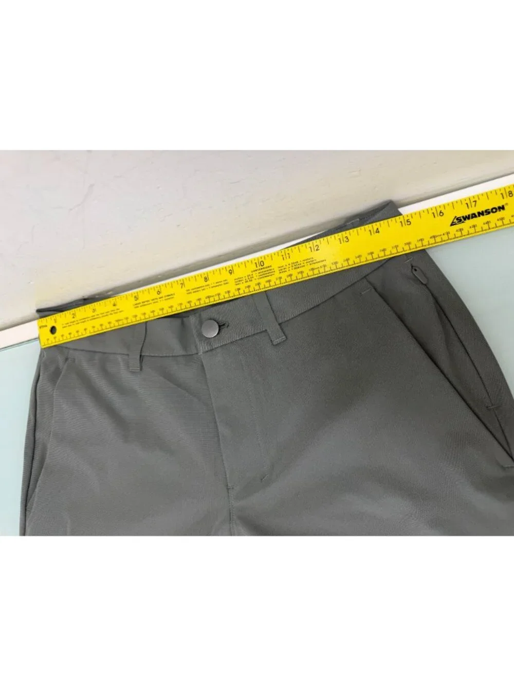 Lululemon ABC Slim Fit Pants Mens 29X31 Army Green 5 Pocket Warpstreme Trousers